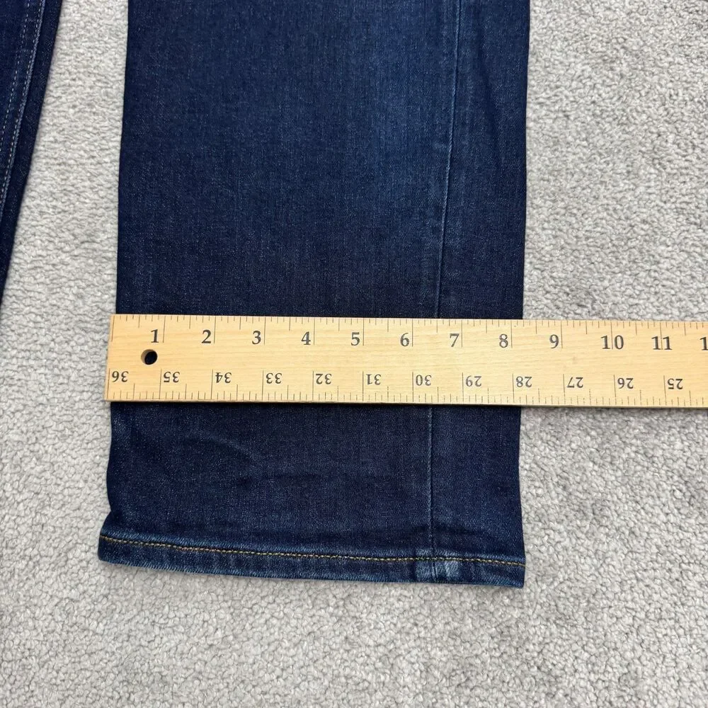 Banana Republic Traveler Straight Leg Denim Jeans Mens 34x30 Dark Wash Stretch